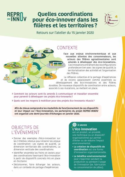 Page1 Focus Atelier Eco-innovation 15 janvier 2020